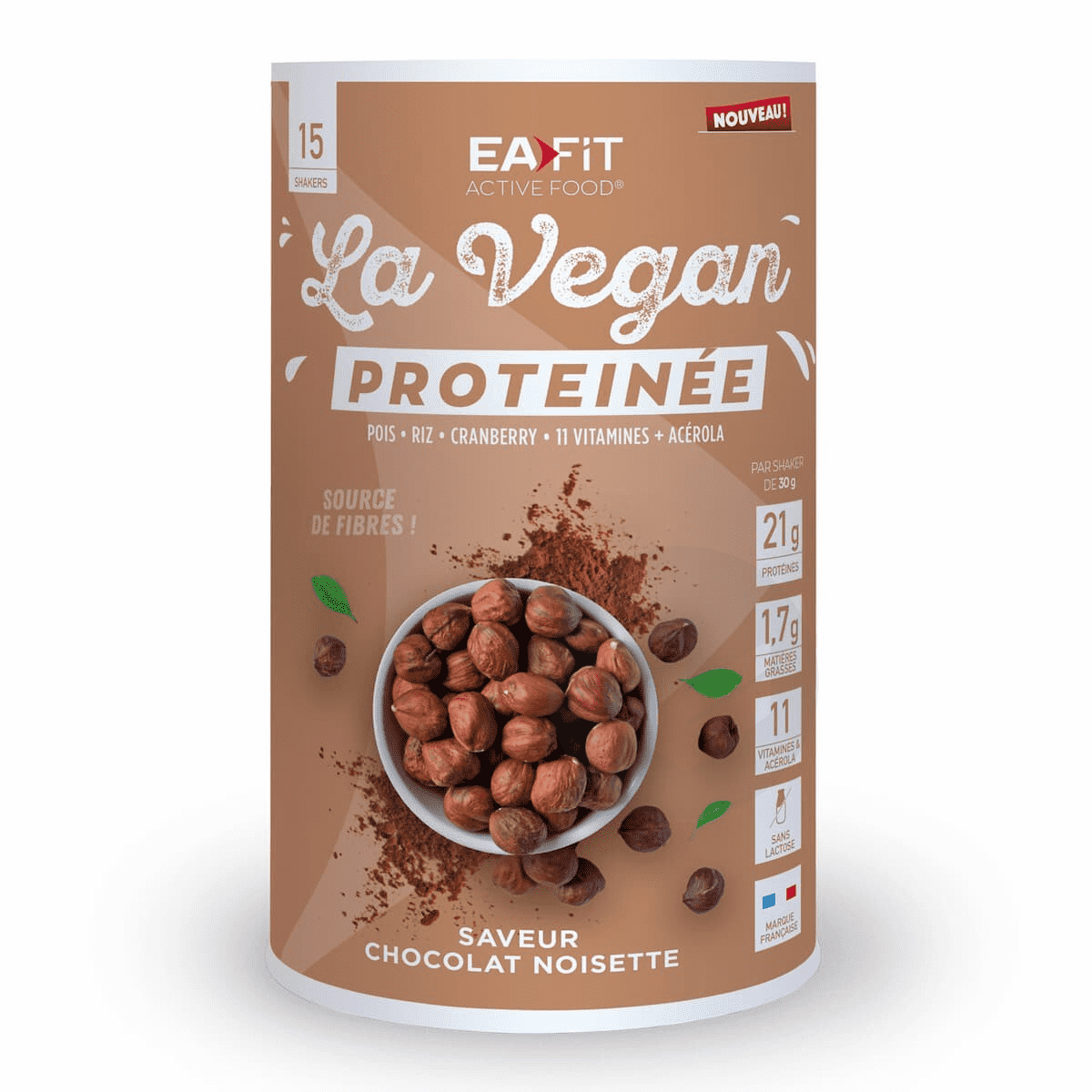 La Vegan Protéinée Chocolat Noisette 450g