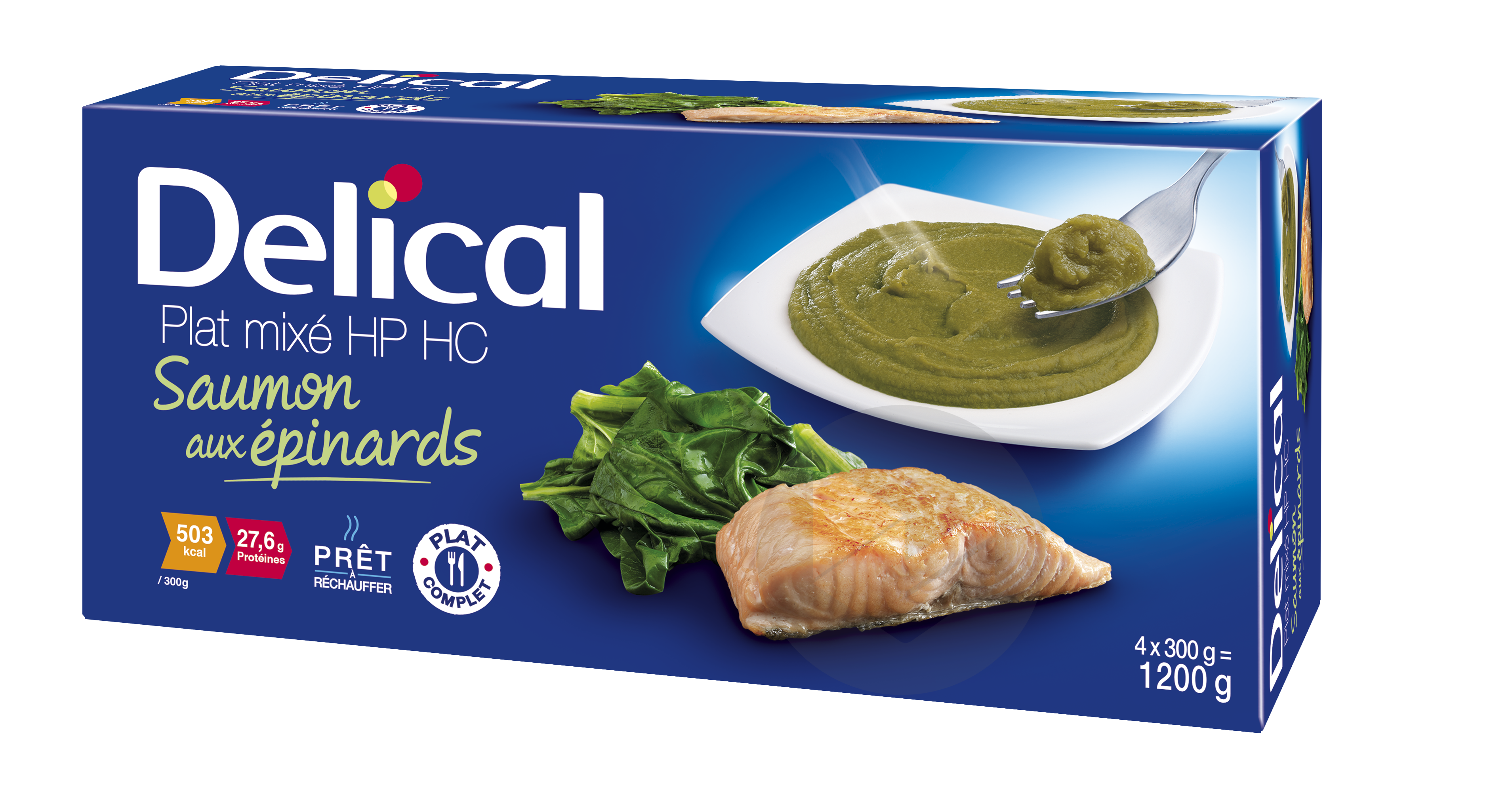 DELICAL Nutra’ Mix HP HC Saumon Epinard pauvre en sodium