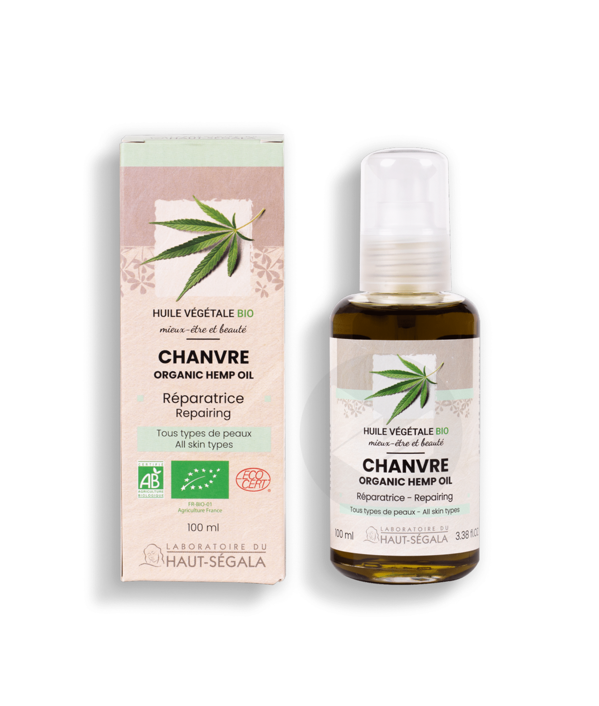 Huile de chanvre certifiée BIO 100ml