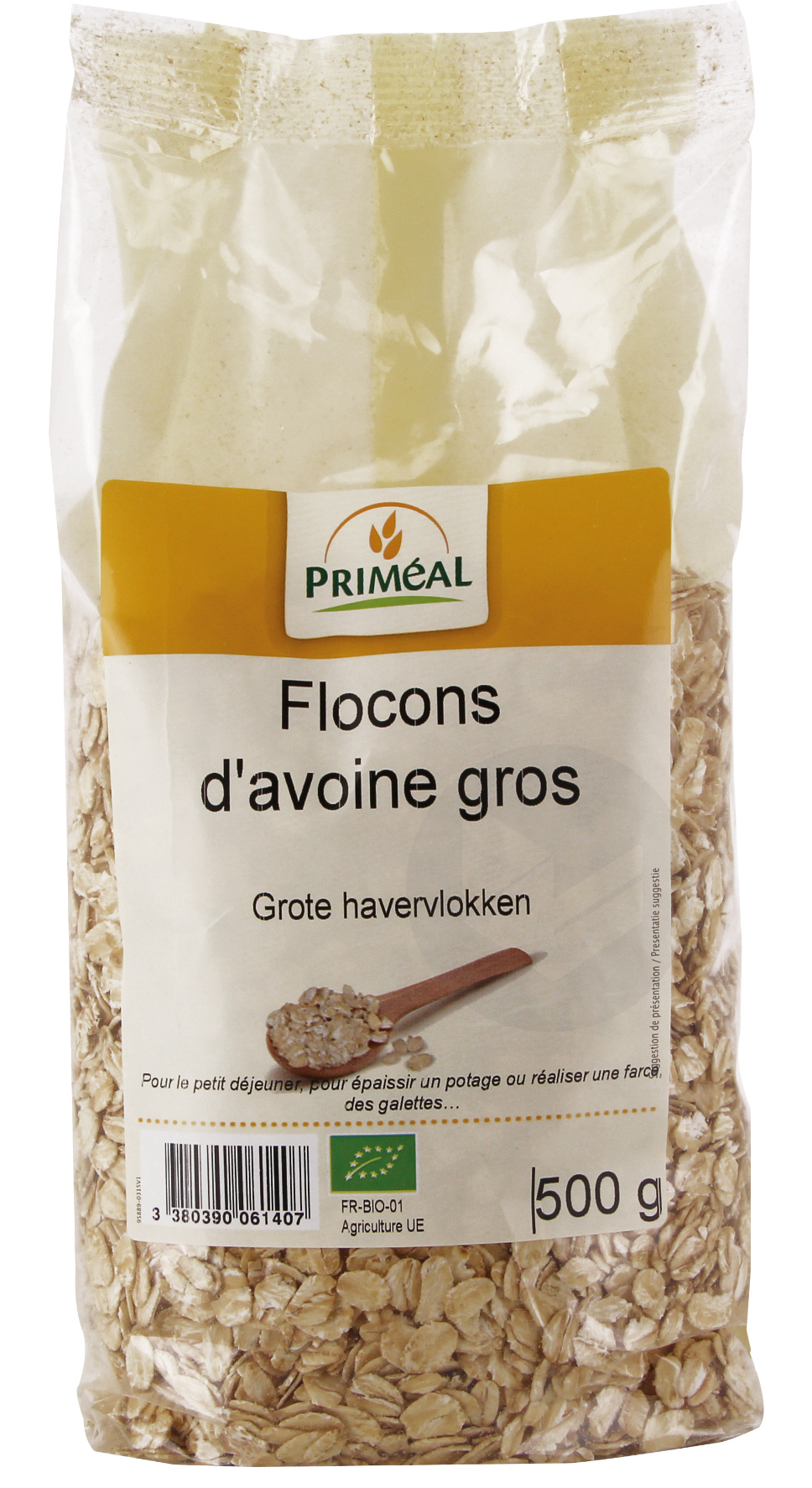 Flocons d'Avoine Gros 500g