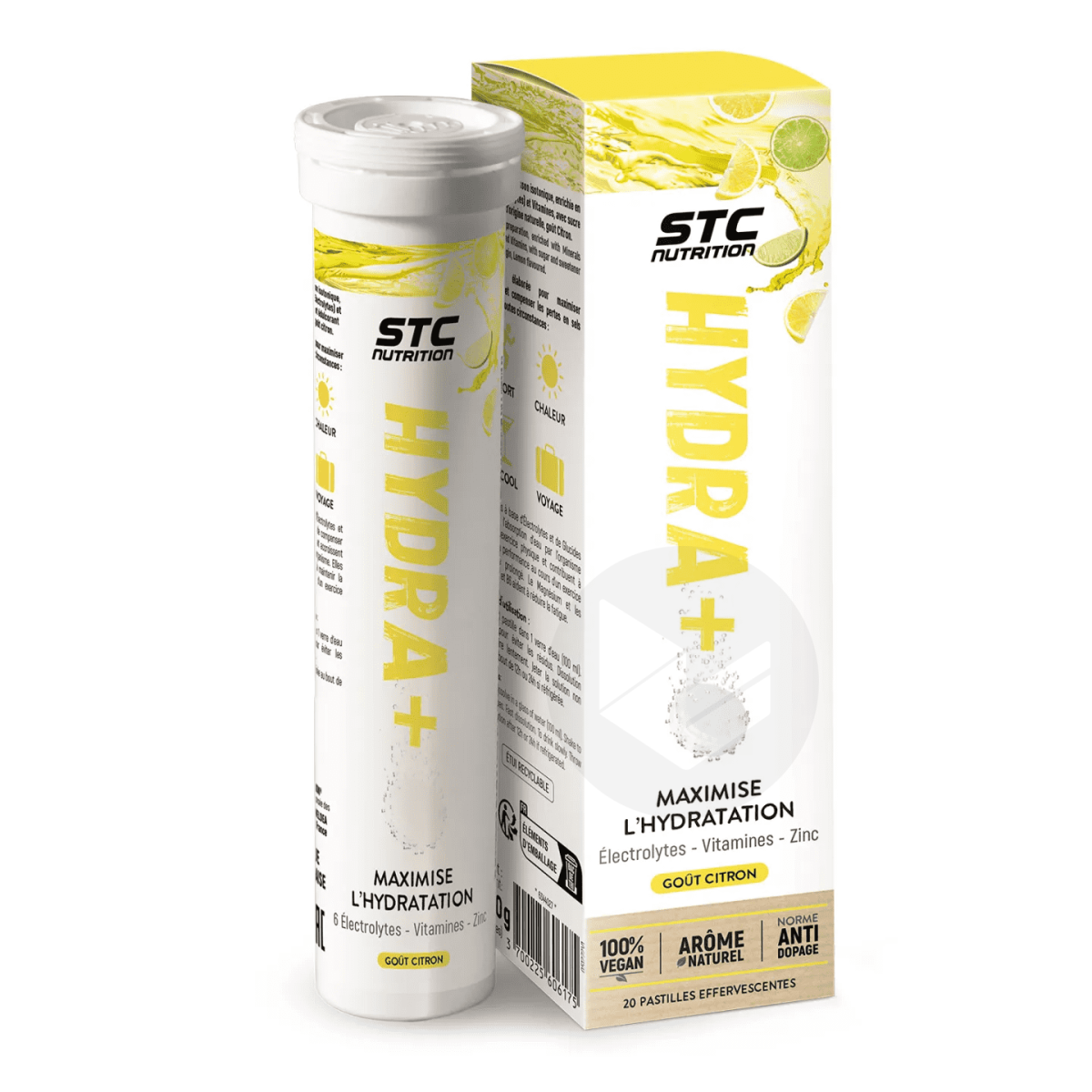 Hydra+ Citron 20 Pastilles Effervescentes