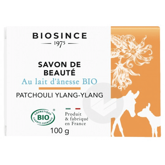 Savon de Beauté Bio Patchouli & Ylang Ylang au Lait d'Ânesse 100g