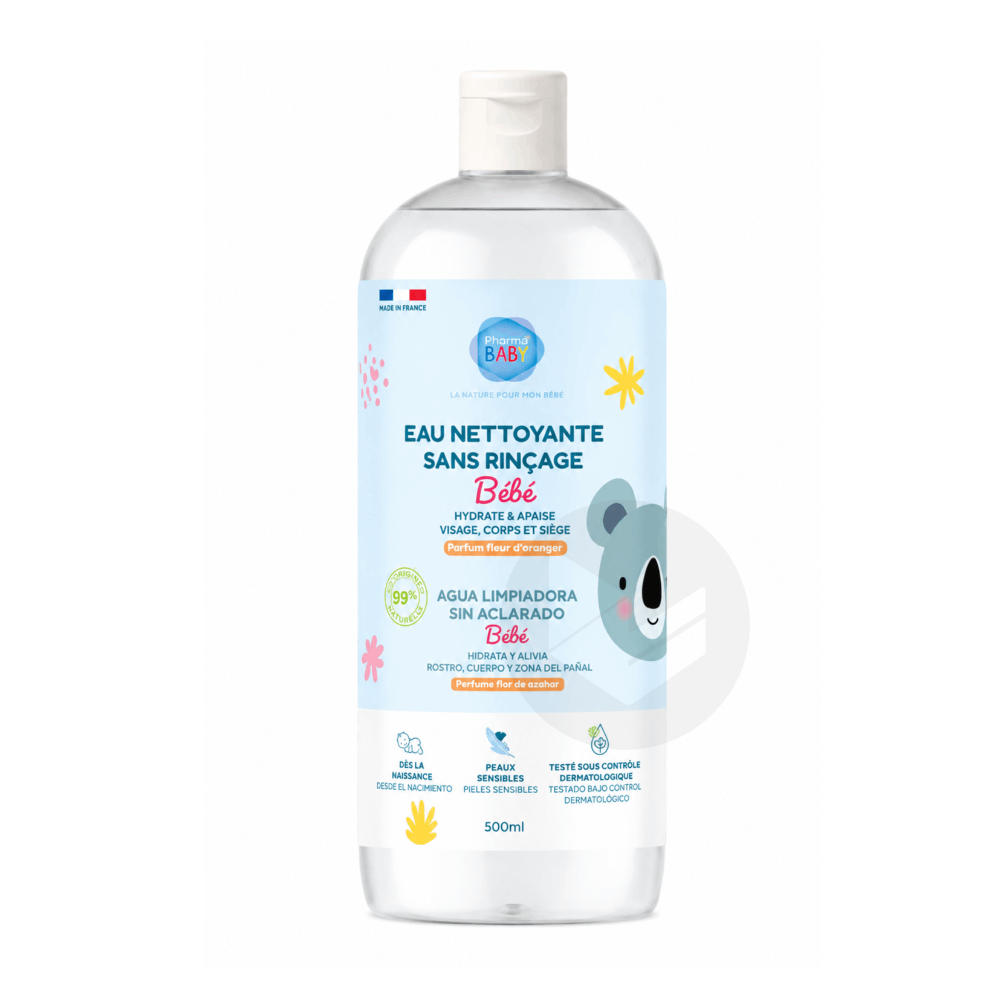 Eau Nettoyante Sans Rinçage Bébé 500ml