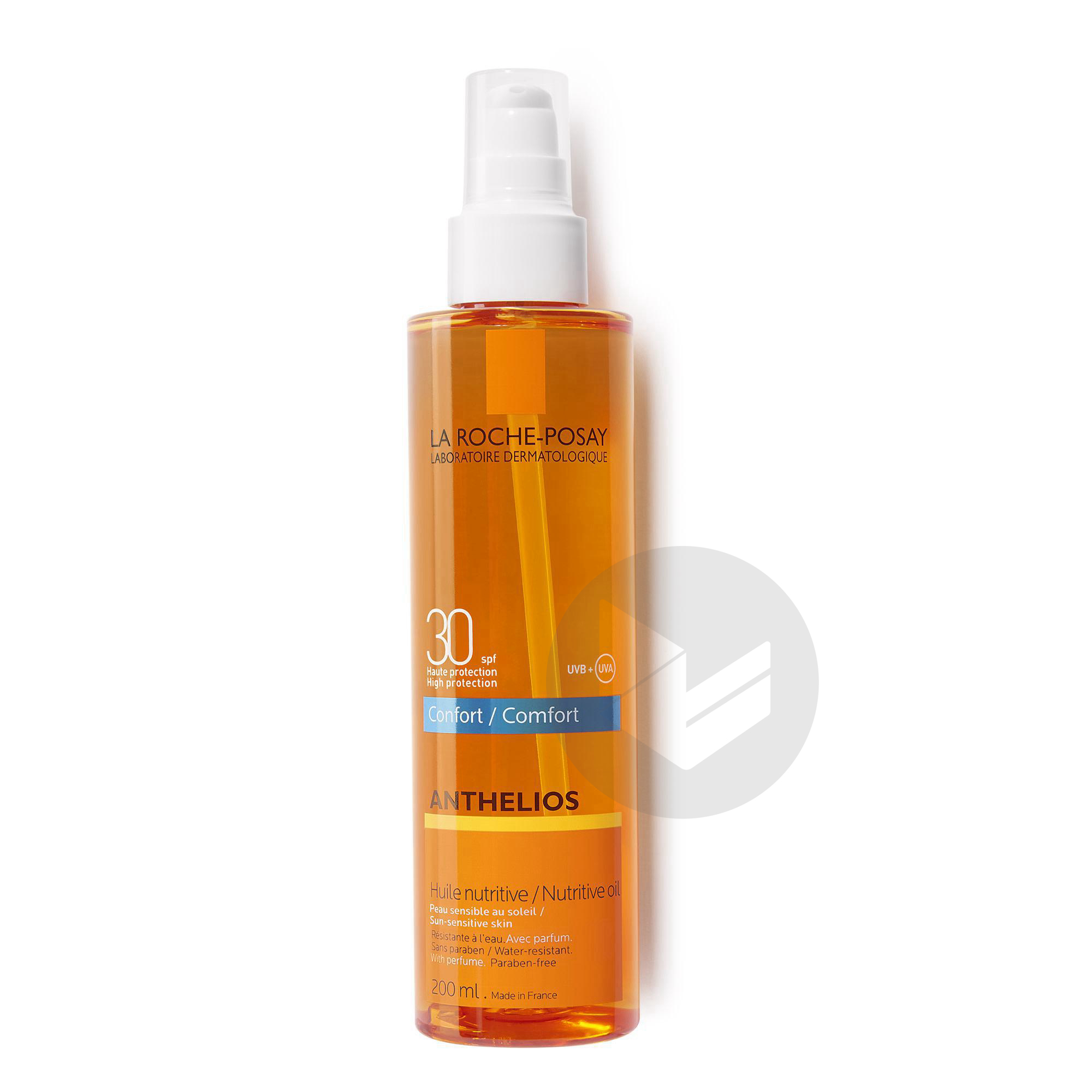 Anthelios Crème Solaire en Huile Confort Nutritive Corps SPF30 Avec Parfum 200ml