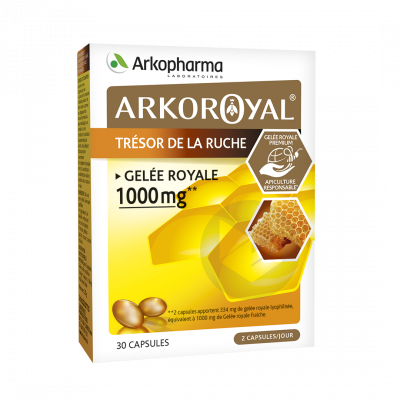 Arkopharma Arko Royal Trésor de la Ruche Gelée Royale 1000 mg 30 Capsules