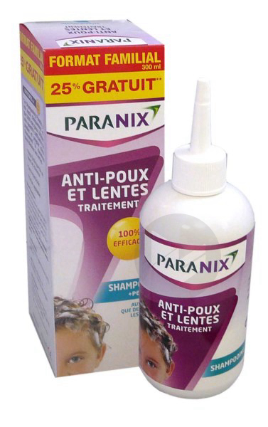 PARANIX Shampooing traitant antipoux Fl/300ml+peigne