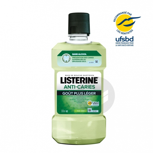 Listerine bain de bouche Anti-caries 500 ml