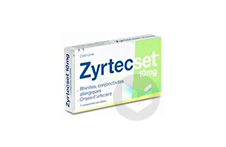 ZYRTECSET 10 mg Comprimé pelliculé sécable (Plaquette de 7)