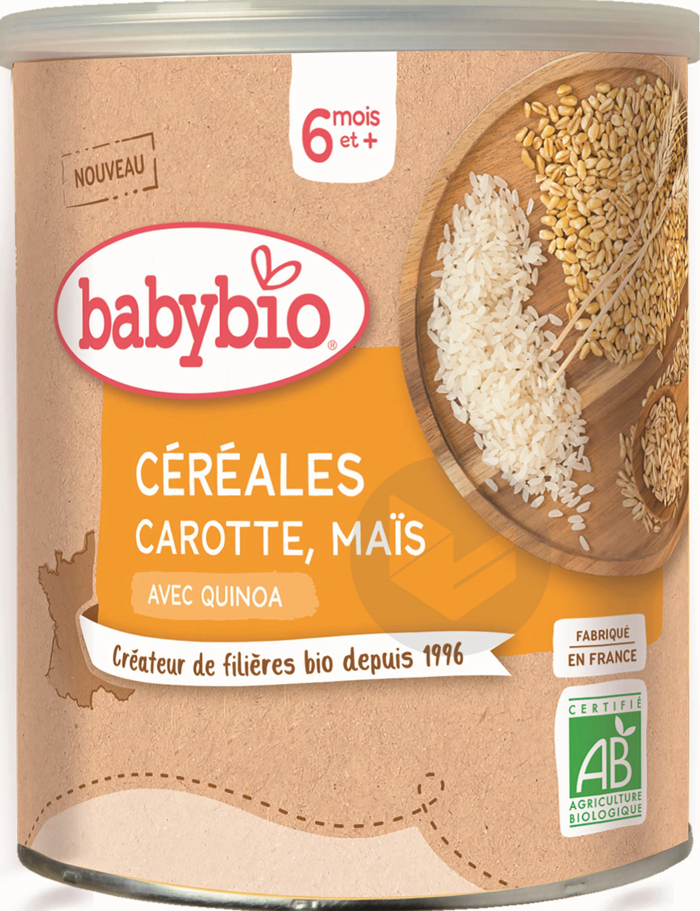 BABYBIO Céréales Carotte Maïs