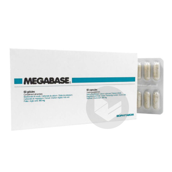 Megabase 60 gélules - Laboratoire Biophytarom