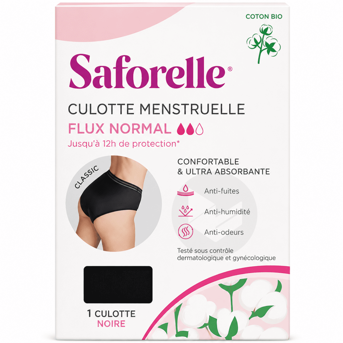 Classic culotte menstruelle flux normal Taille 40