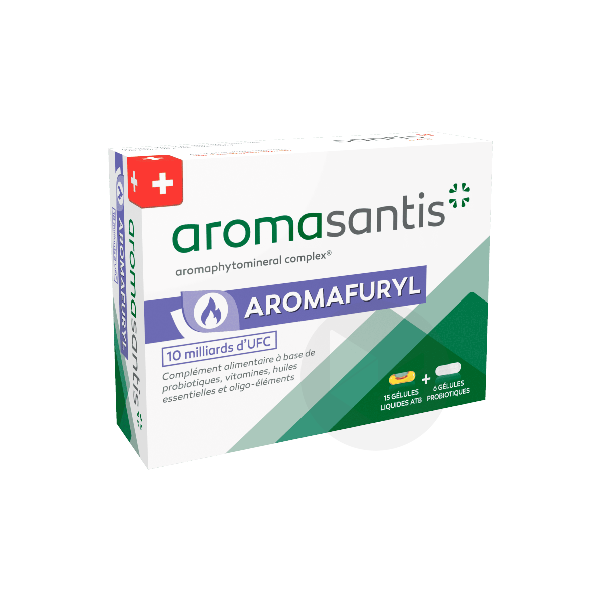 Aromasantis Aromafuryl 15 gélules liquides ATB + 6 gélules pro biotiques