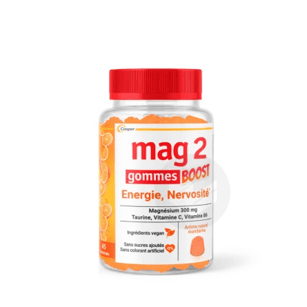 Mag 2 Boost Énergie et Nervosité 45 Gommes