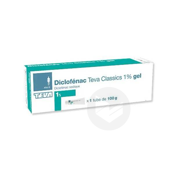 DICLOFENAC TEVA CLASSICS 1 % gel, 100 g