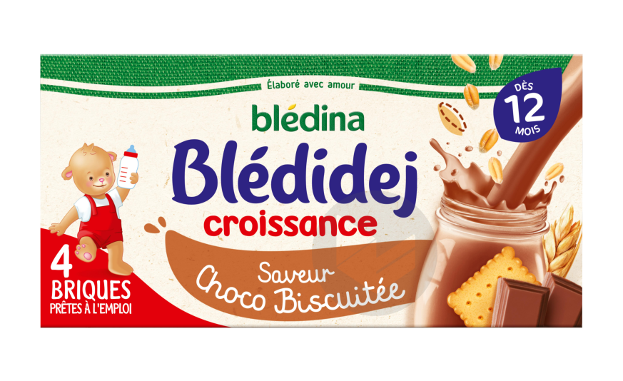 Blédidej Lait Croissance Choco-Biscuité - 4x250ml
