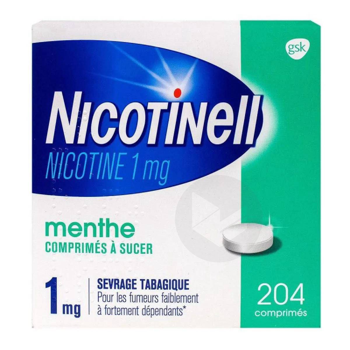 NICOTINELL MENTHE 1 mg, 204 comprimés à sucer
