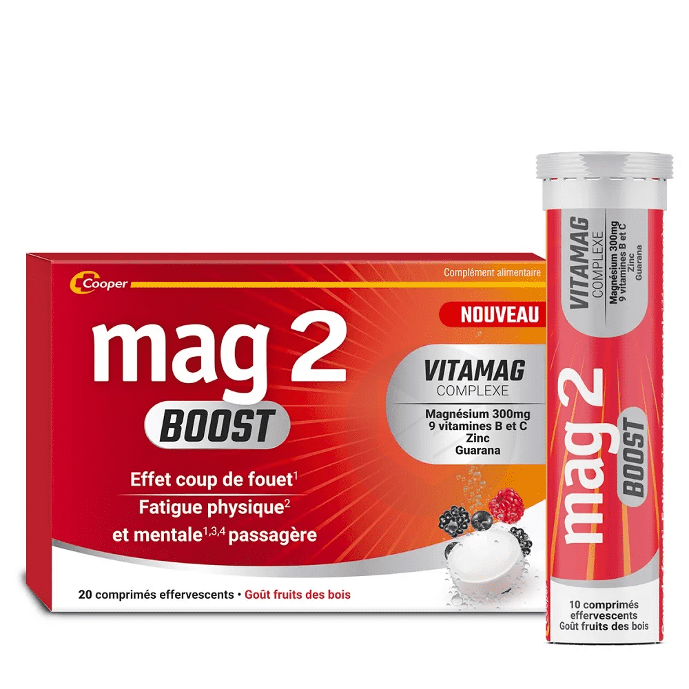 Mag2 Boost 20 comprimés
