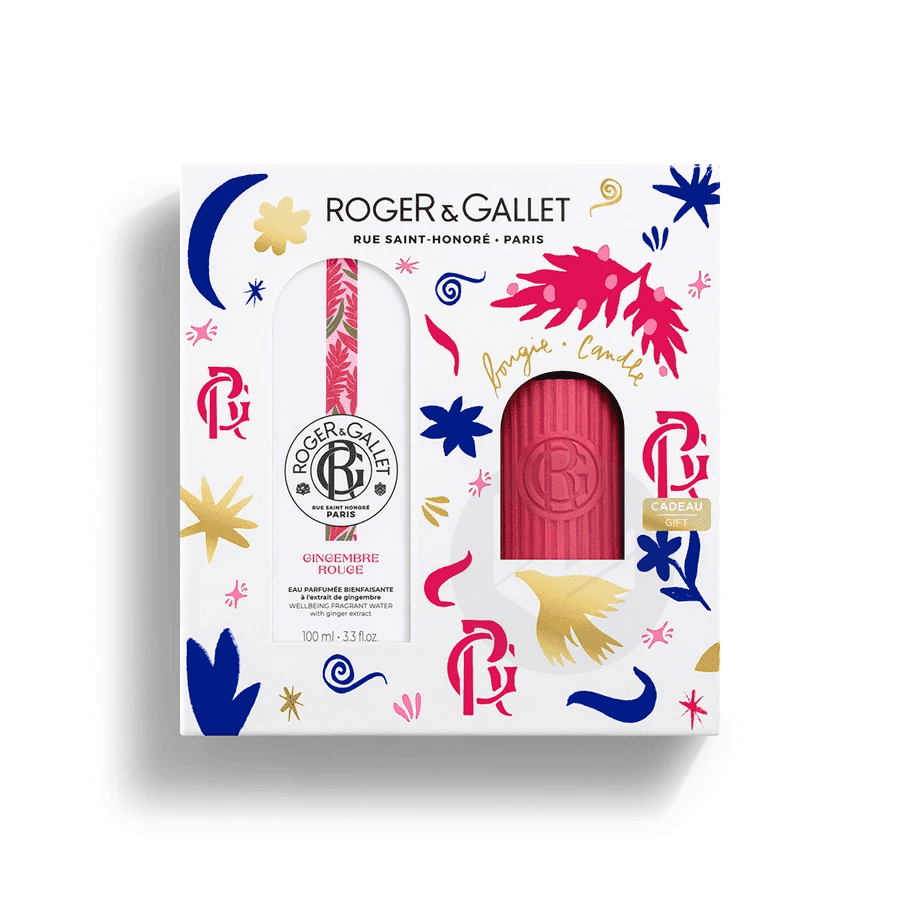 Coffret Eau Parfumée + Bougie Gingembre Rouge