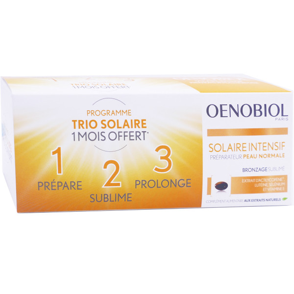 Oenobiol Solaire intensif Peau Normale capsule 30X3