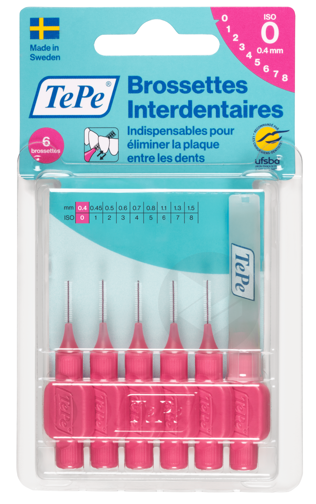 Brossettes Interdentaires x6 Taille : ISO 0