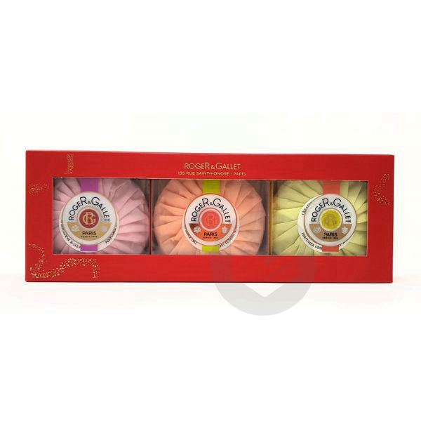 Fleur de Figuier Gingembre Rouge Fleur d'Osmanthus 3 Savons Coffret