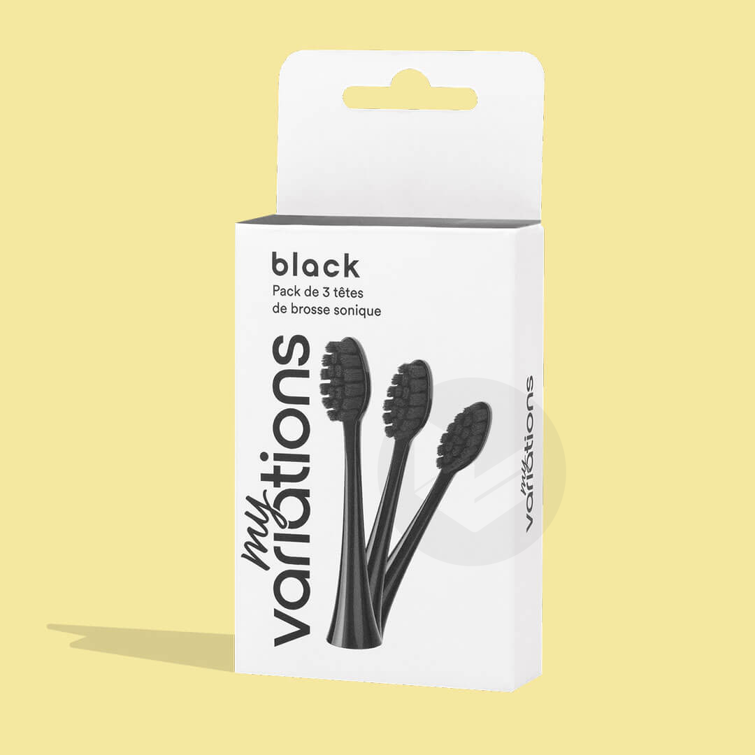 Pack 3 Têtes de Brosse Noir x3