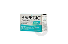 ASPEGIC 250 mg Poudre pour solution buvable en sachet-dose enfant (Sachet de 20)