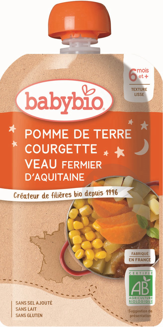 BABYBIO Gourde Pomme de terre Courgette Veau