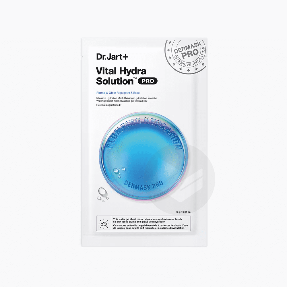 Vital Hydra Solution Glow Masque Hydratant Acide Hyaluronique 26g