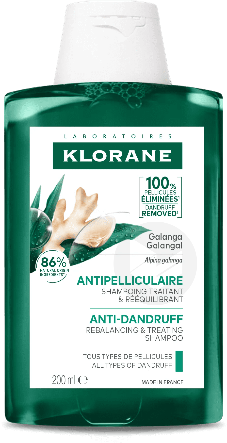 GALANGA ANTIPELLICULAIRE Shampoing Traitant et Rééquilibrant 200ml