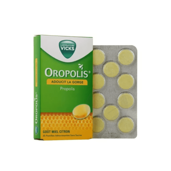 Oropolis pastilles adoucissantes pour la gorge miel citron x 20