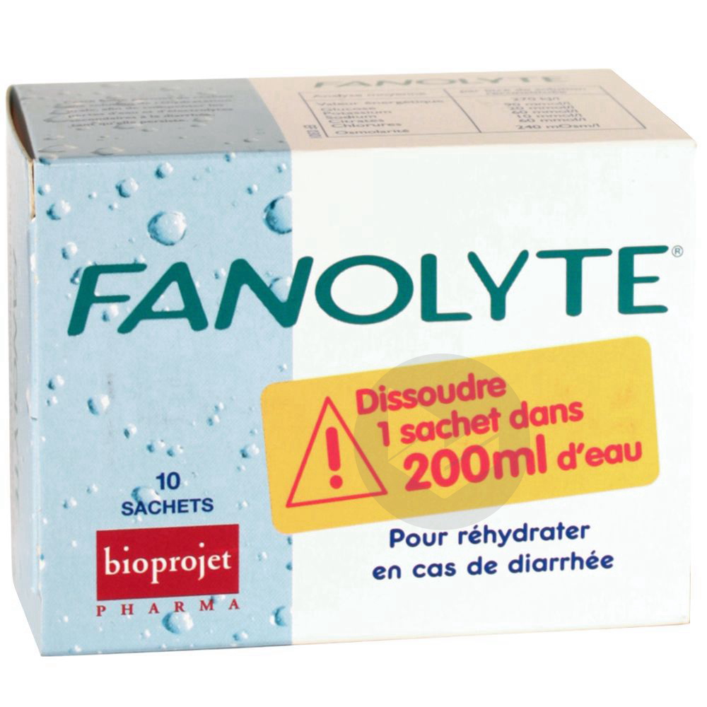 Fanolyte Poudre Rehydratation 10 Sachets