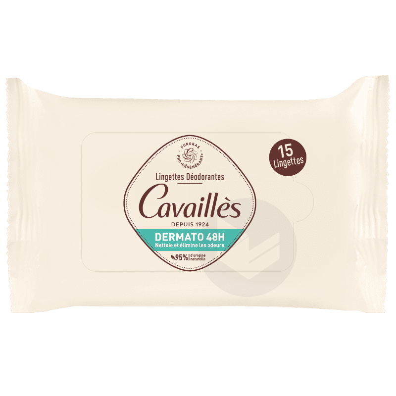 Lingettes Déodorantes Dermato 48H x15