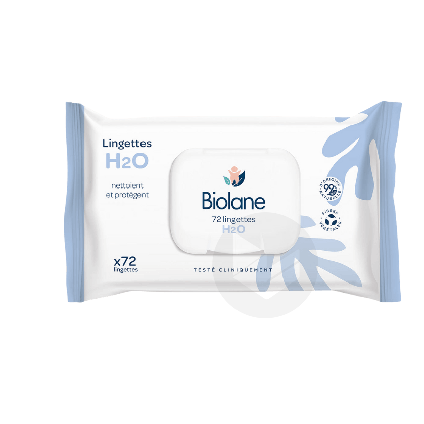 Lingettes épaisses H2o x72