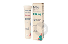 CALCIUM SANDOZ 500 mg Comprimé effervescent (Tube de 20)
