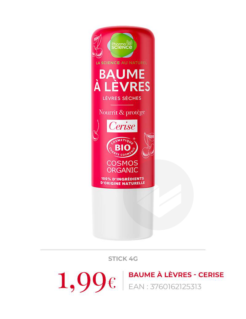 Baume à lèvres Cerise 4g