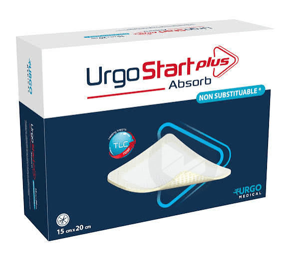 URGOSTART PLUS ABSORB Pansement hydrocellulaire non adhésif 6×6cm x16