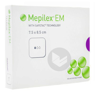 MEPILEX EM Pans hydrocellulaire découpable stérile 7,5x8,5cm B/10