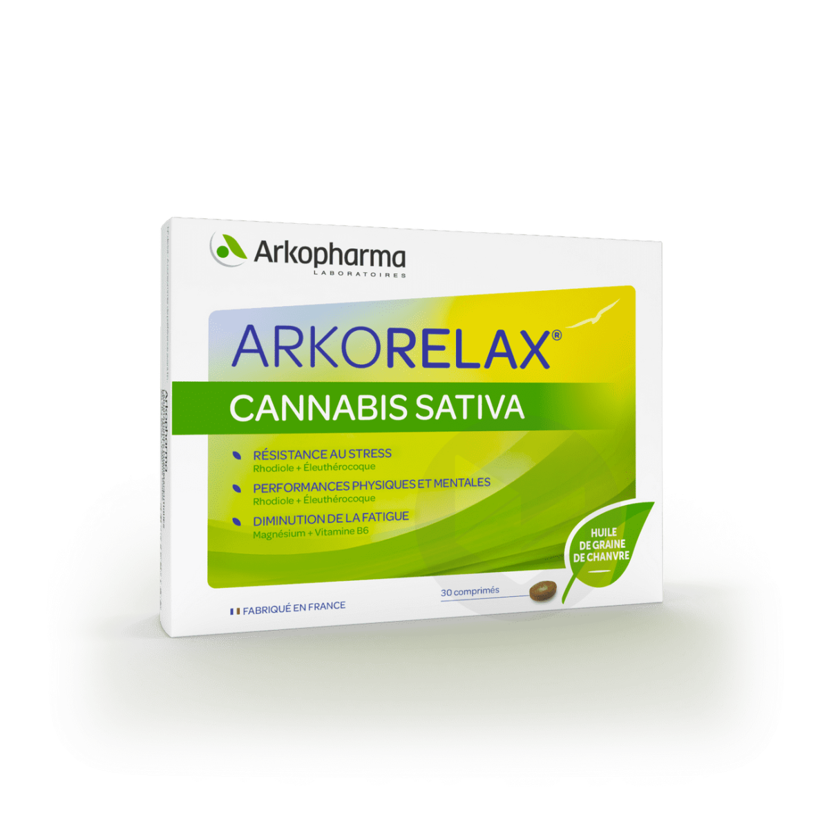 Arkorelax cannabis sativa 30 comprimés