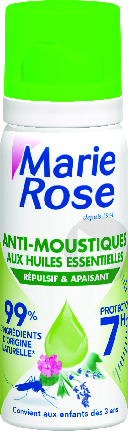 ANTI-MOUSTIQUES AUX HUILES ESSENTIELLES 7H, répulsif & apaisant, 100 ml