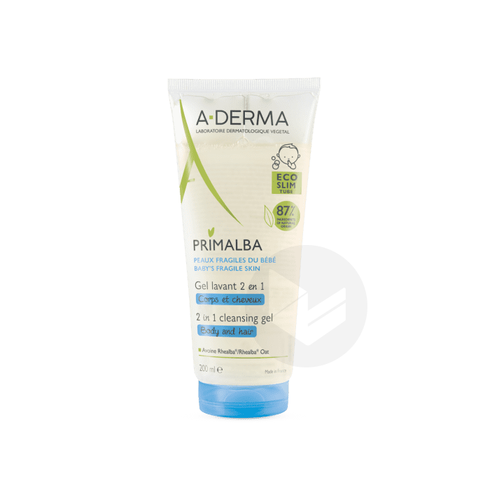 PRIMALBA Gel lavant 2 en 1 bébé corps et cheveux 200ml
