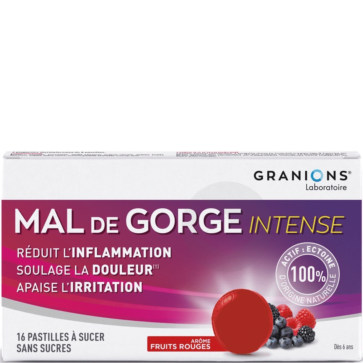 Pastilles Mal de Gorge Intense x16