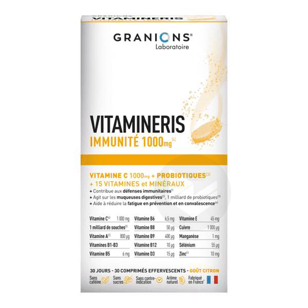 Vitamineris Immunité 1000mg 30 comprimés