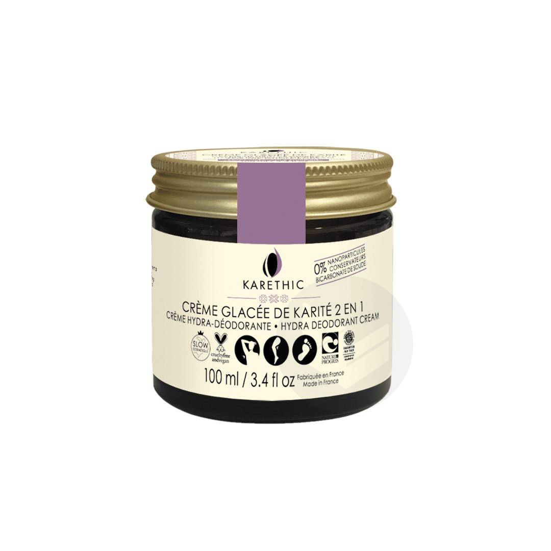 Crème Glacée de Karité 2 en 1 Hydra déodorante sans Huile essentielle 100ml