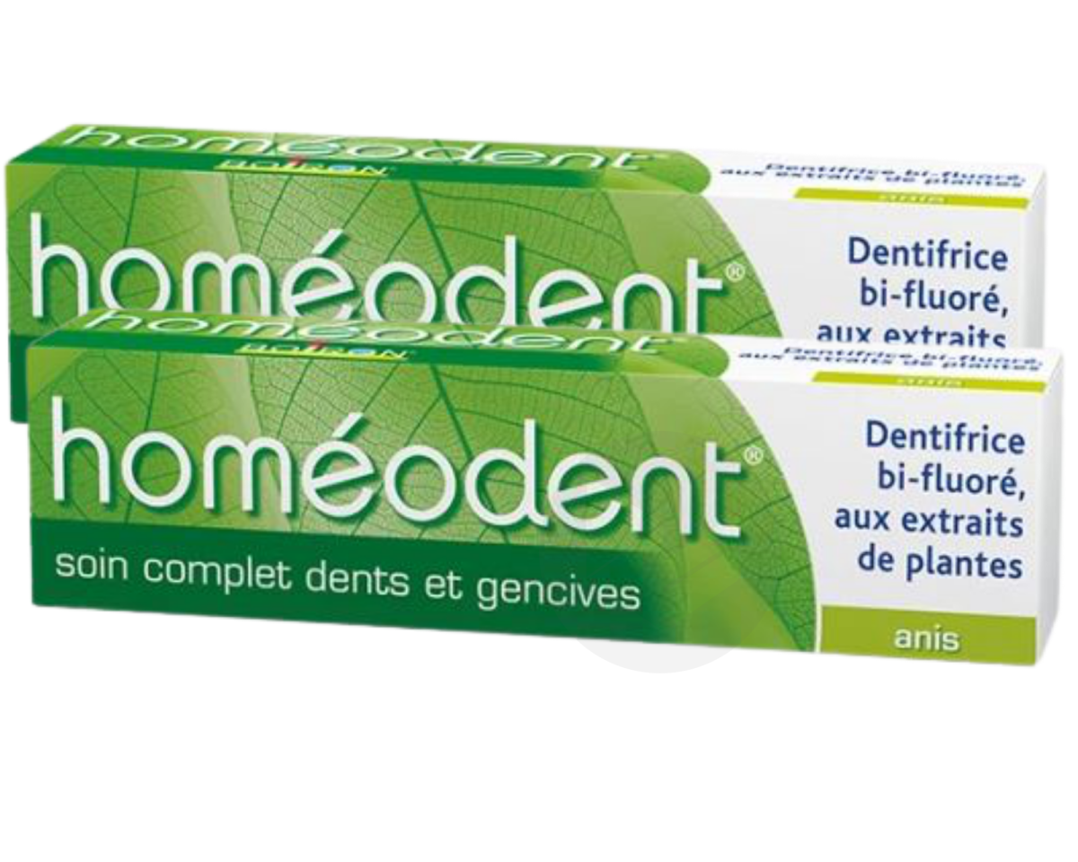 Homéodent Soin complet dents et gencives anis 2x75ml