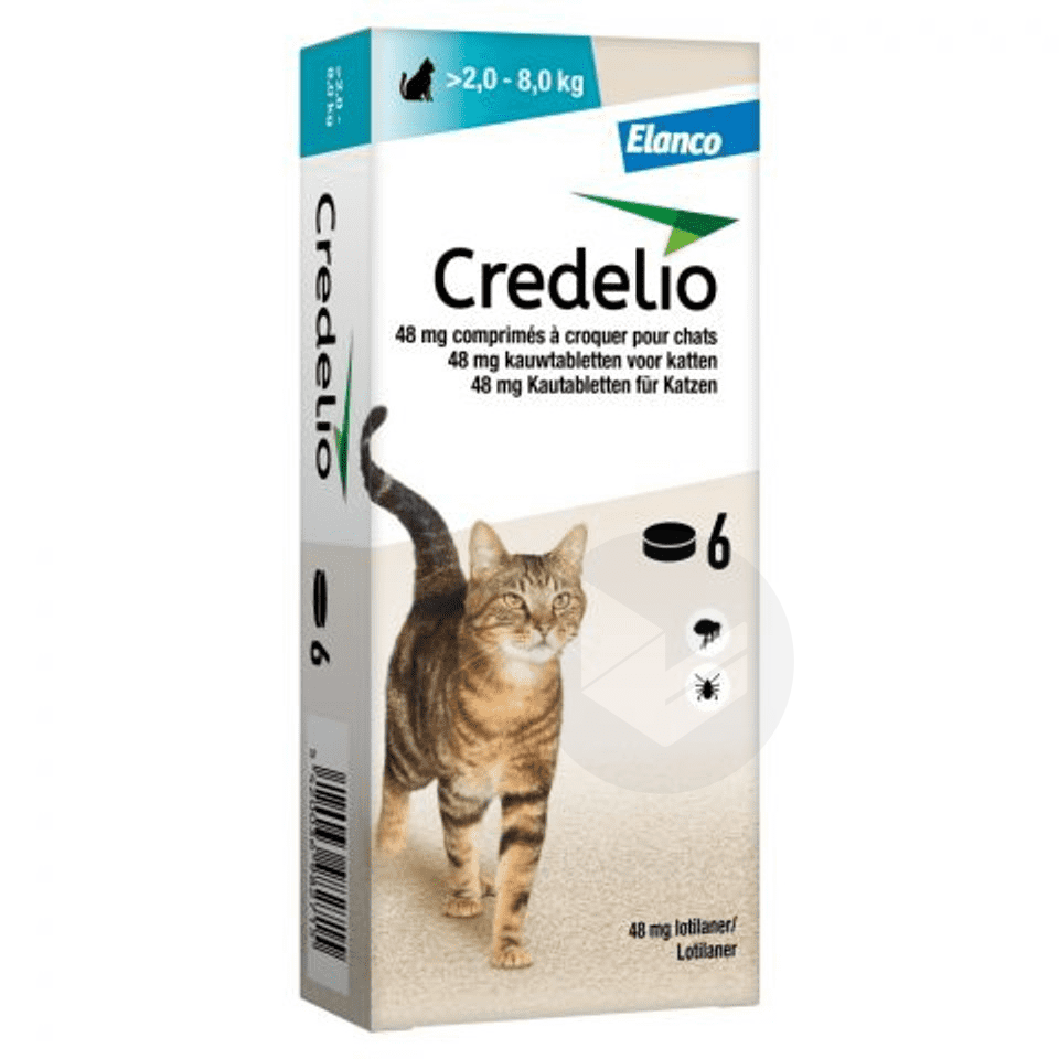 Credelio pour chats 48mg 6 comprimés