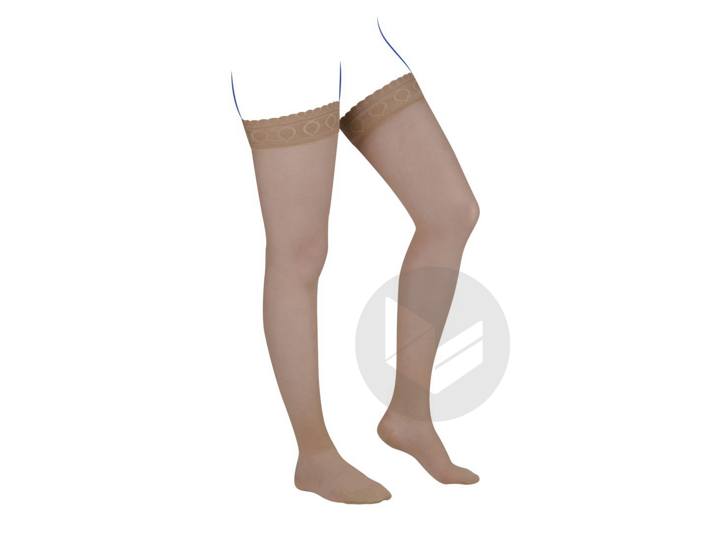 VENOFLEX INCOGNITO ABSOLU 2 Bas cuisse femme ambré T3L