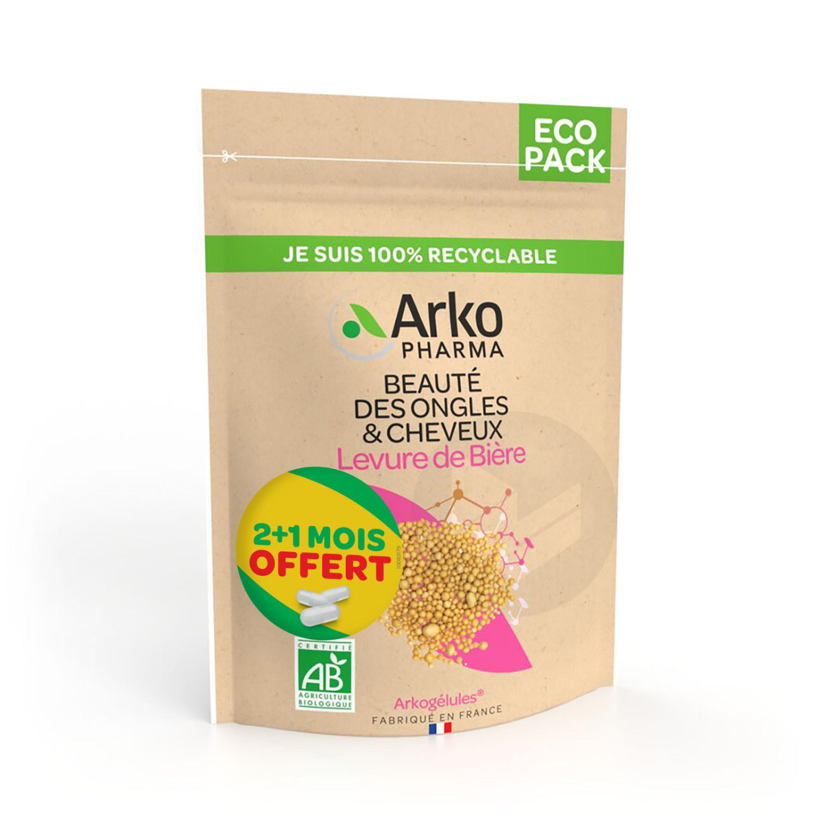 Arkogélules BIO Levure de bière Eco Pack 270 gélules