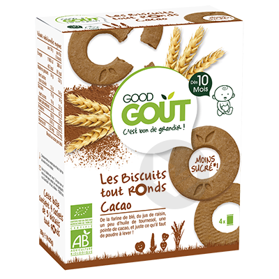 Biscuits tout ronds cacao 80g