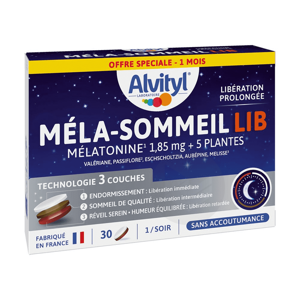 Alvityl Méla-Sommeil LIB 30 comprimés